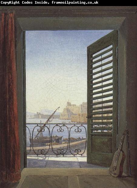Carl Gustav Carus Balcony overlooking the Bay of Naples